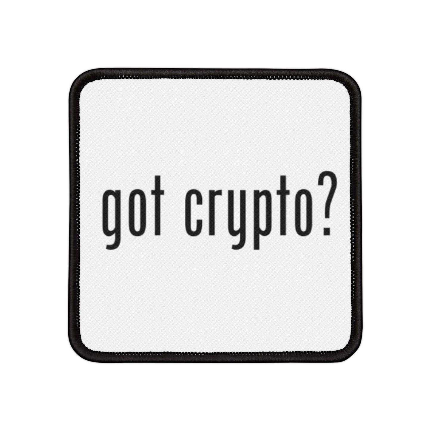 Got Crypto Iron-On Patches