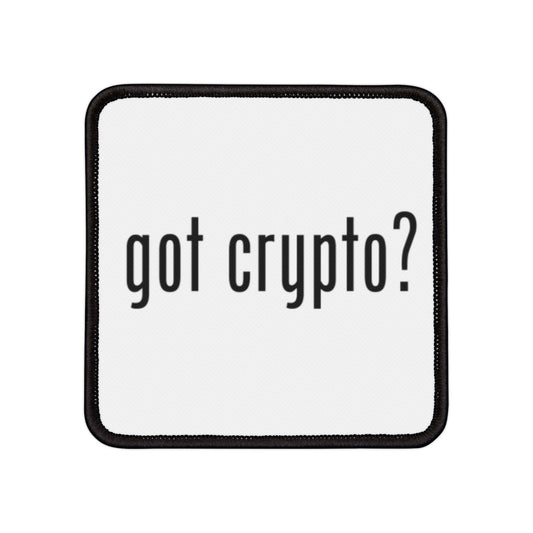 Got Crypto Iron-On Patches