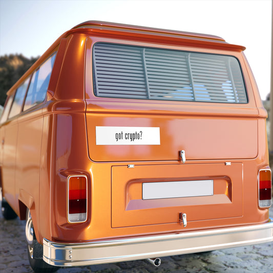 Got Crypto Bumper Sticker